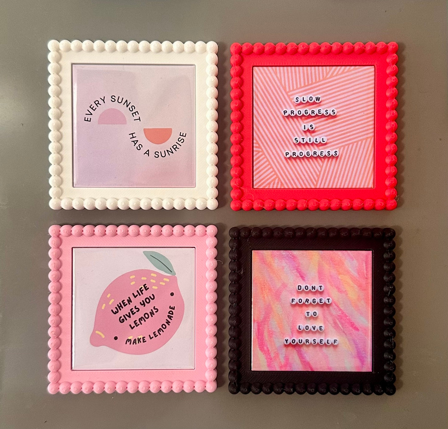 Beaded Magnet Frame (Fits 2x2 Memory Tile)